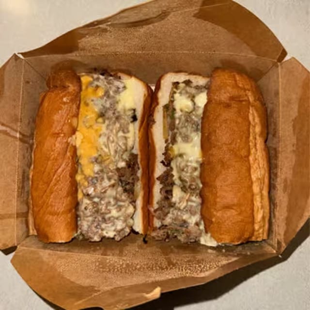 Steak & American Cheese Grinder.