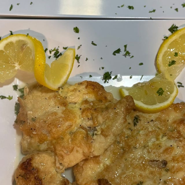 Chicken Francaise Pasta.