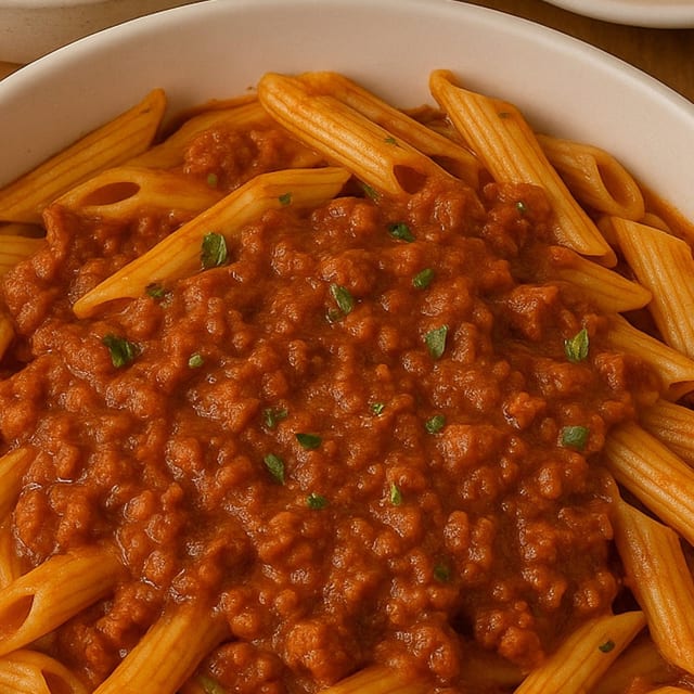 Pasta Bolognese.