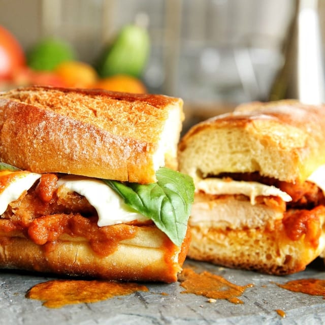 Chicken Parmigiana Grinder.