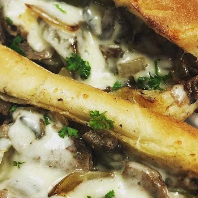 Philly Cheese Steak Grinder.